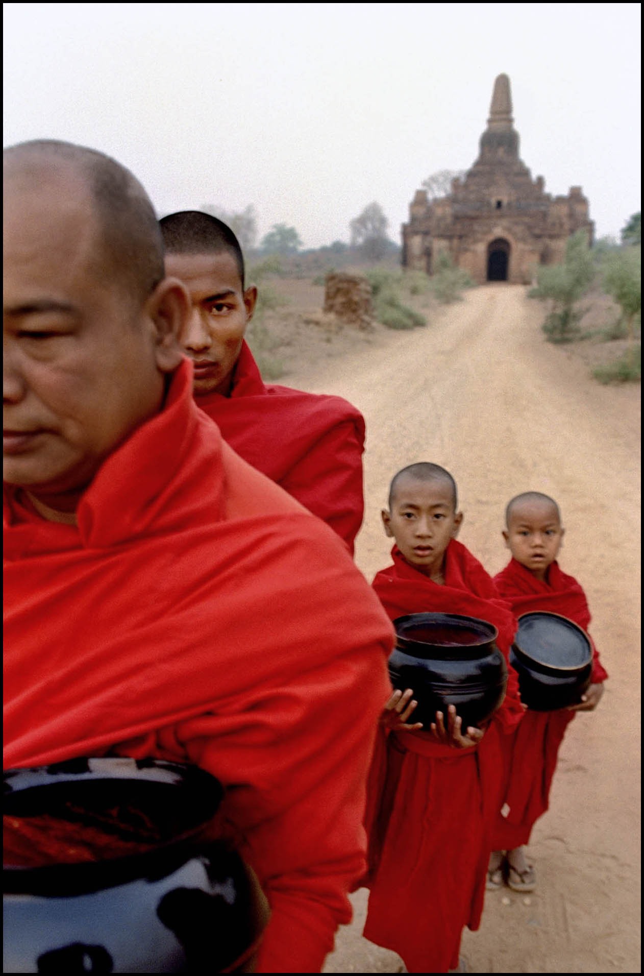 'Morning Offering' Bagan, Burma 1995