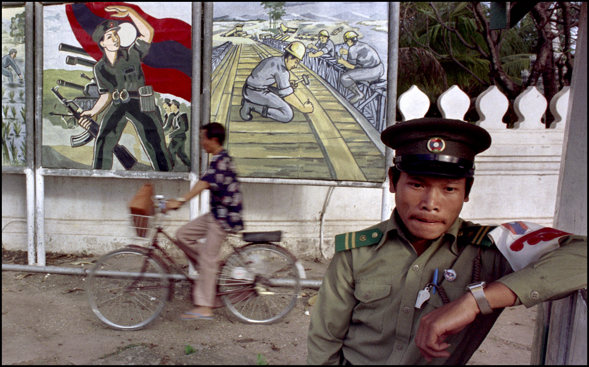 'Laotian Policeman' Vientiene, Laos 1987