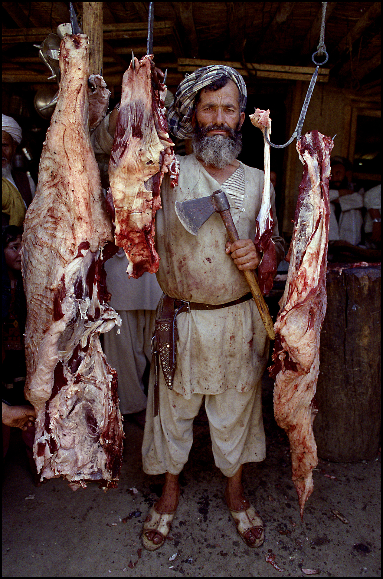 'Afghan Butcher' Peshawar, Afghanistan 1988
