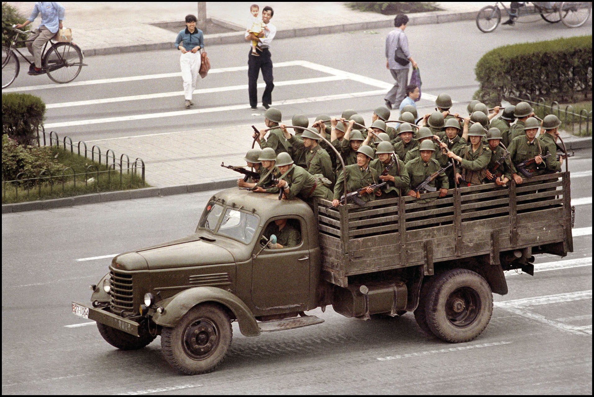 'PLA Patrol' Beijing, China 1989