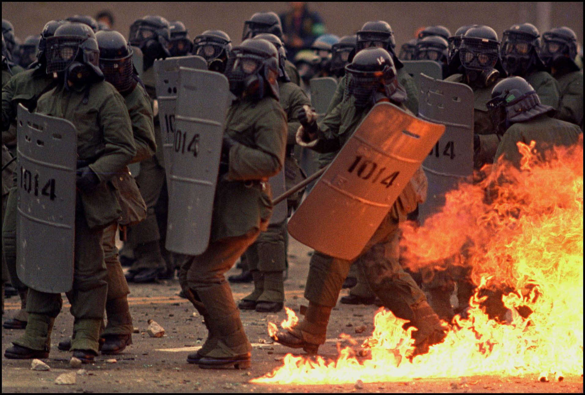 'Inflamed' Seoul, Korea 1990