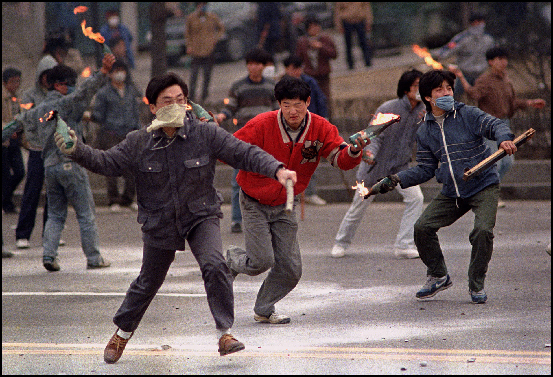 'Korean Demonstration' Seoul, Korea 1990